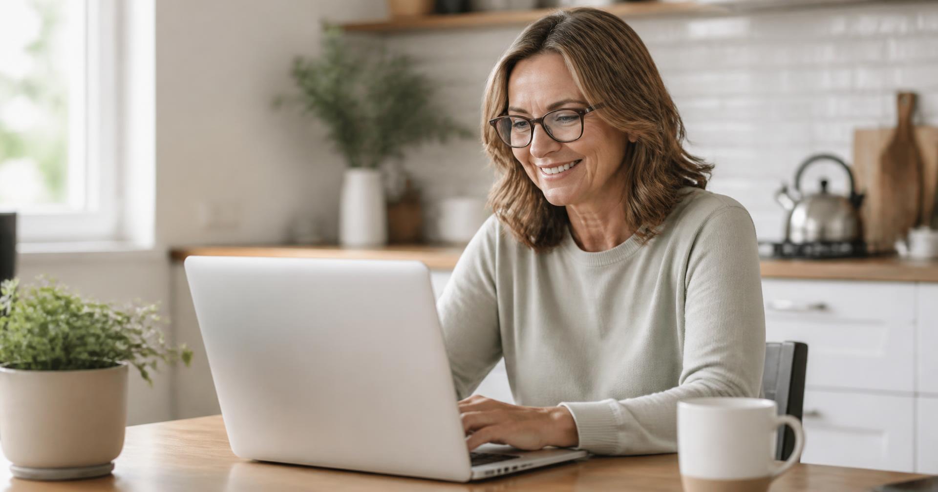 Patient booking an orthopaedic appointment online from home